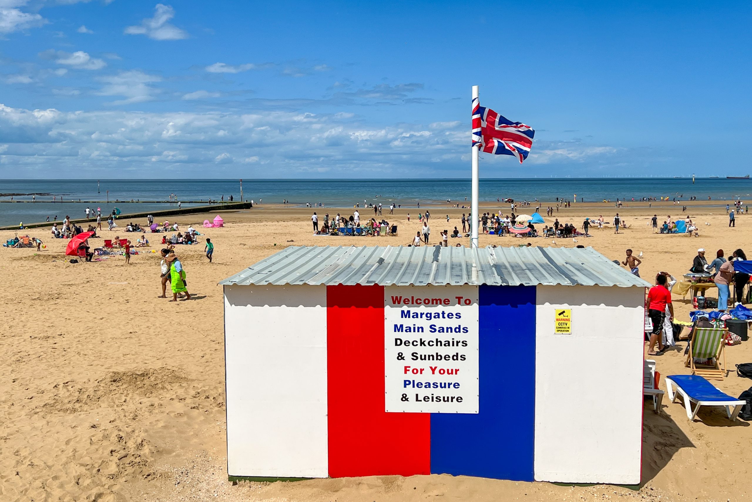 Deckchair hire hut on Margate beach